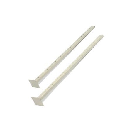 Global Industrial„¢ Steel Uprights, Tan, 2/Pack